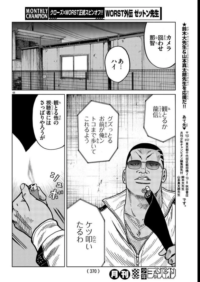 WORST外伝　ゼットン先生 - 第37話 - Page 44