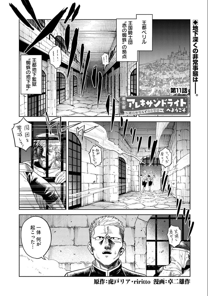 魔石屋アレキサンドライトへようこそ ～規格外魔石で商売繁盛～ - 第11話 - Page 1