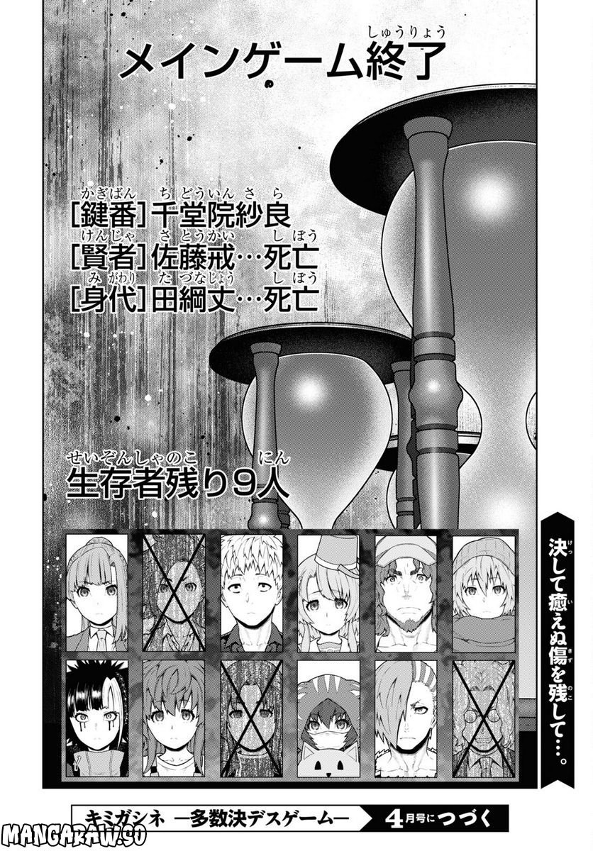 キミガシネ －多数決デスゲーム－ - 第30話 - Page 25