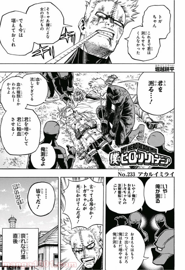 僕のヒーローアカデミア - 第233話 - Page 1