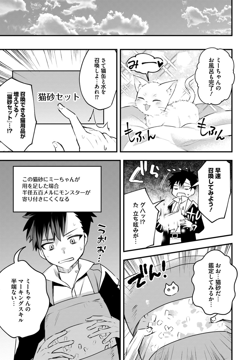 神猫ミーちゃんと猫用品召喚師の異世界奮闘記 - 第5話 - Page 9