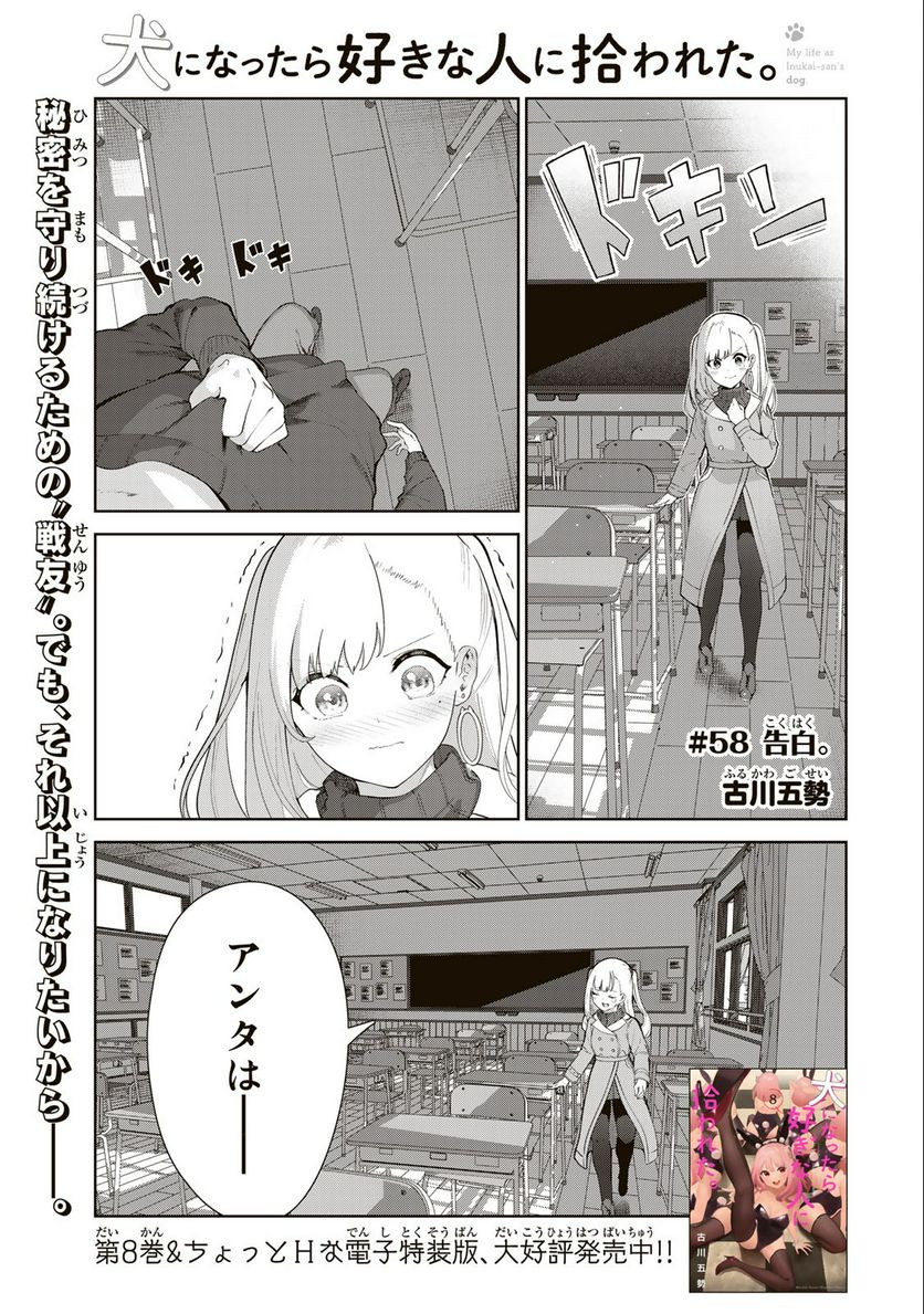 犬になったら好きな人に拾われた。 第58話 - Trang 1
