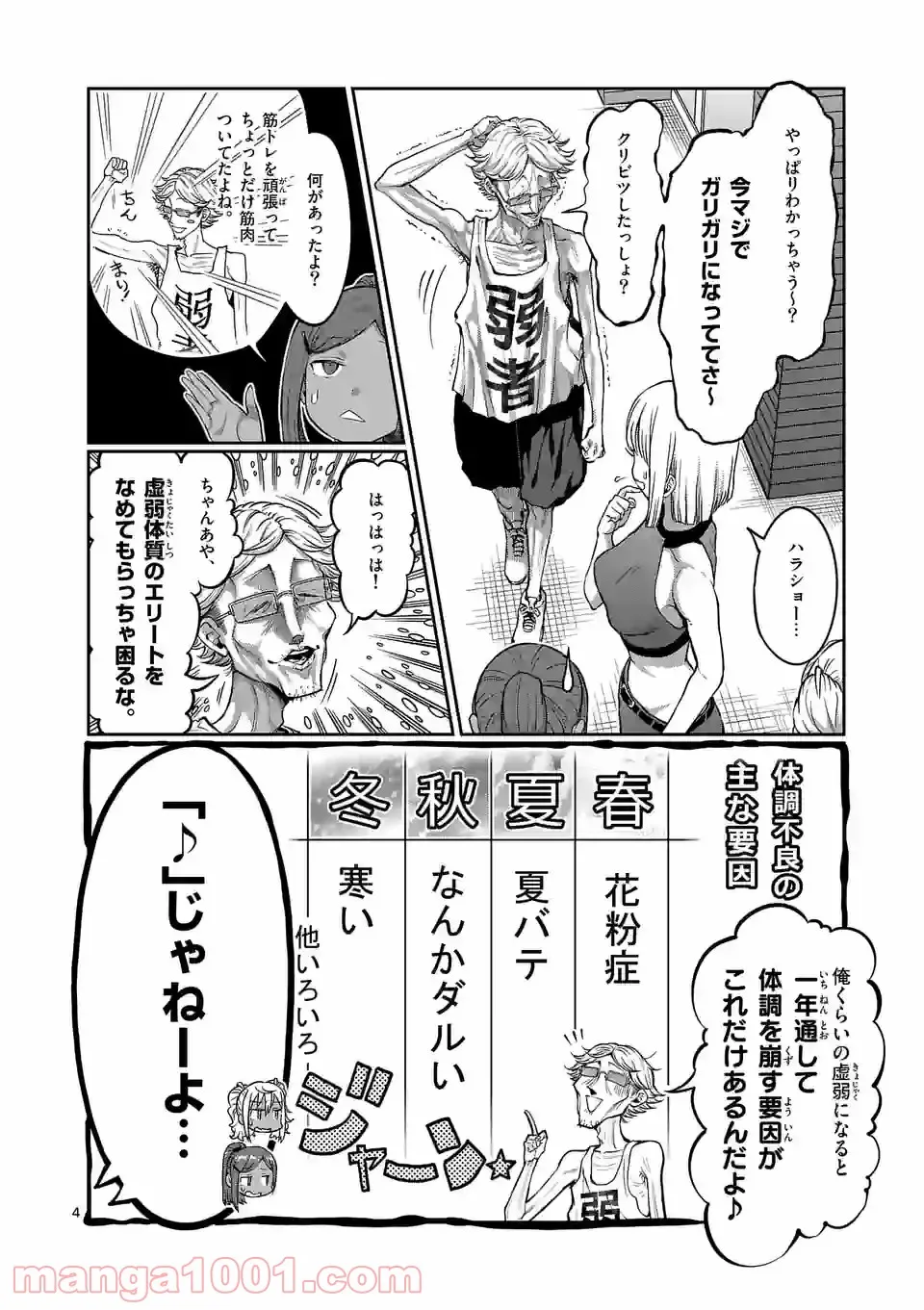 ダンベル何キロ持てる？ - 第145話 - Page 4