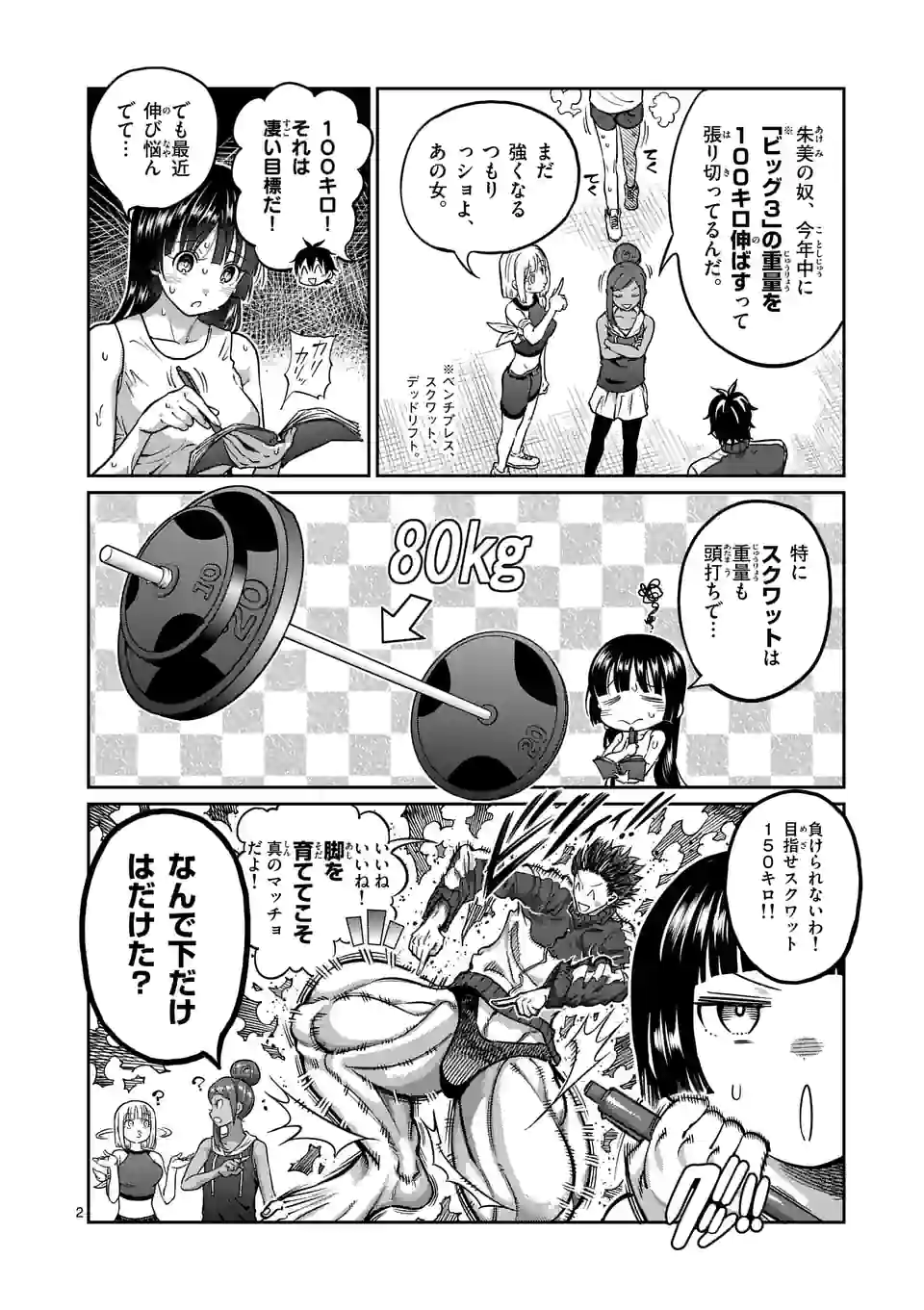 ダンベル何キロ持てる？ - 第158話 - Page 2