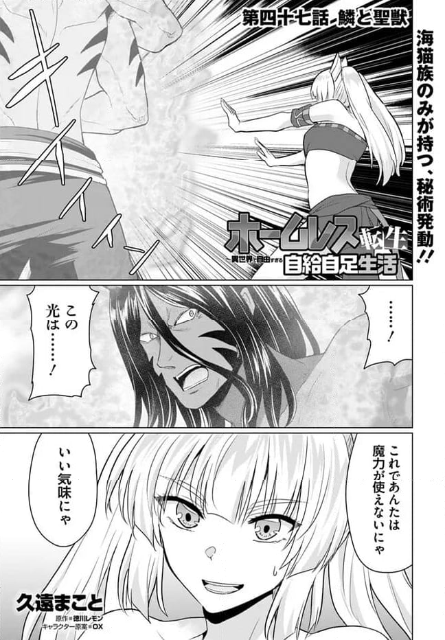 ホームレス転生 ~異世界で自由すぎる自給自足生活~ - 第47話 - Page 1