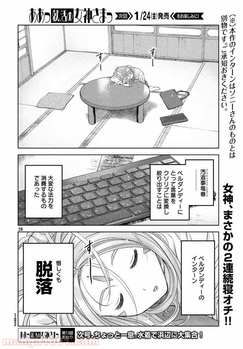 ああっ就活の女神さまっ - 第13話 - Page 28