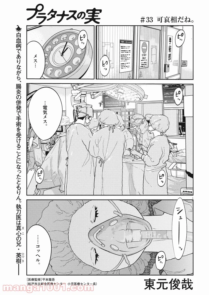 プラタナスの実−小児科医療チャンネル− - 第33話 - Page 1