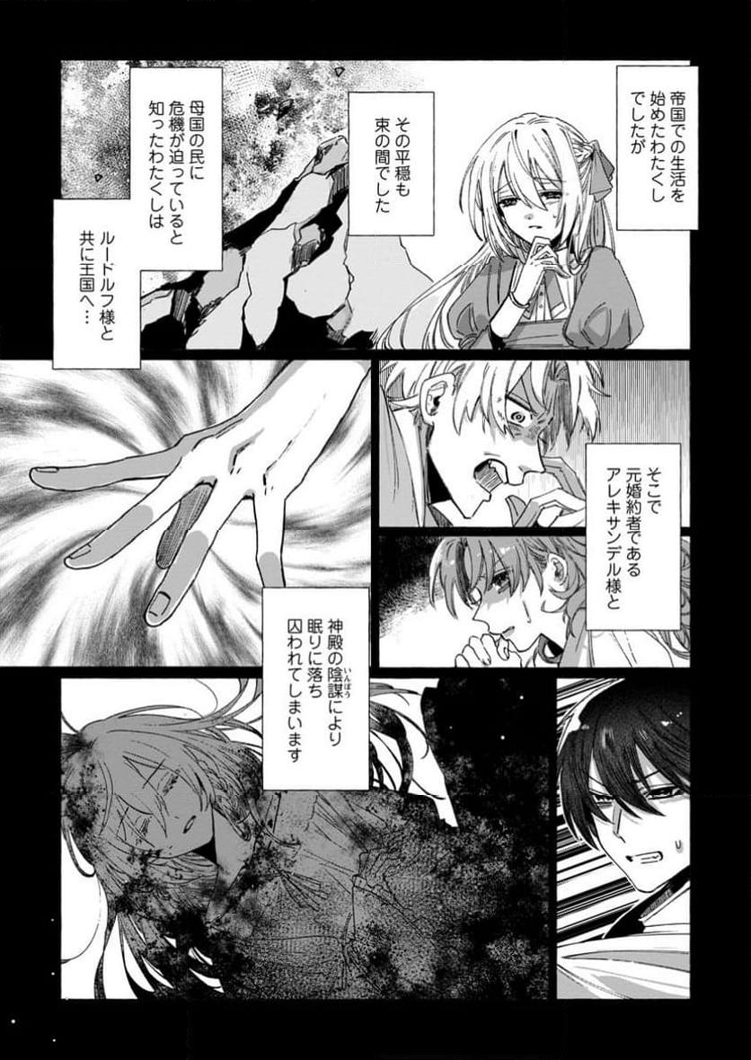 王妃になる予定でしたが、偽聖女の汚名を着せられたので逃亡したら、皇太子に溺愛されました。そちらもどうぞお幸せに。 第31.1話 - Trang 7